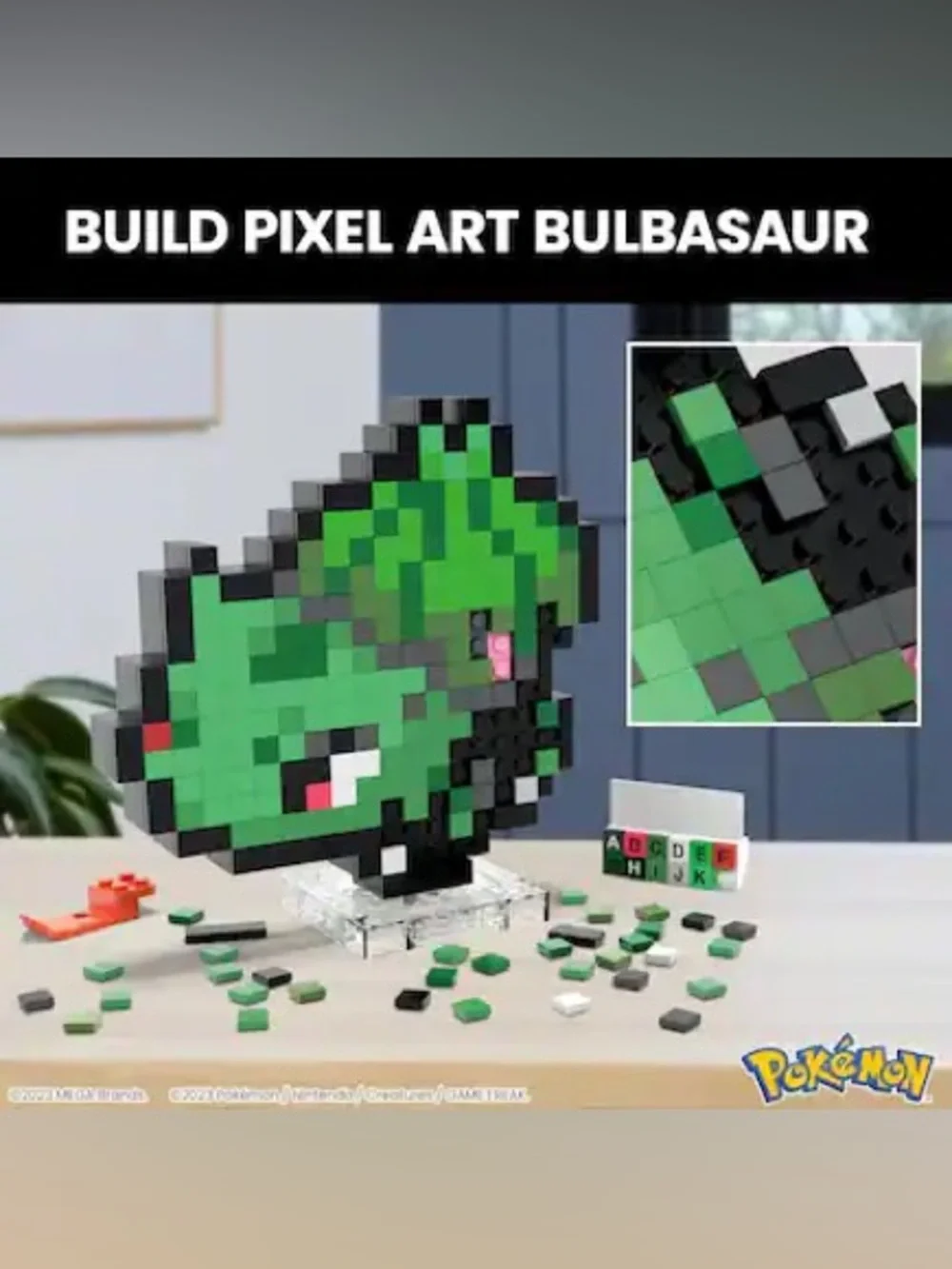 Pokemon Pixel Bulbasaur Figure - Picture 2 of 4